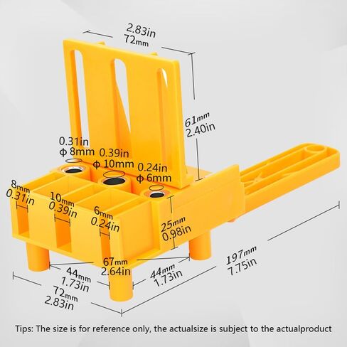 Woodworking Dowel Handheld Drill Guide and Hole Saw Tool 6/8/10mm Drill Bit For Carpentry Straight Hole Locator Clamp in Kuwait