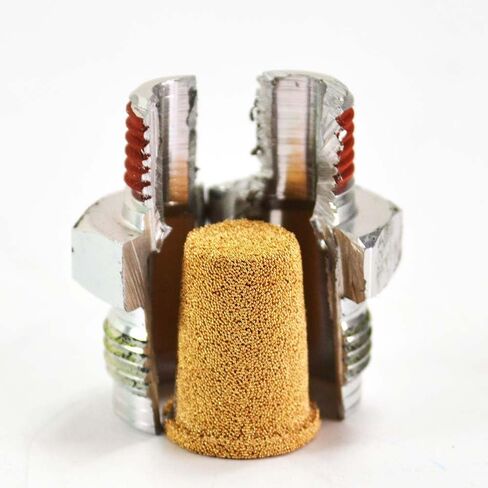 Interstate Pneumatics WR1010 1/4 بوصة NPT مرشح في الخط، بطول 2 بوصة مع 1/4 بوصة FPT (مدخل) × 1/4 بوصة MPT (مخرج) in Kuwait