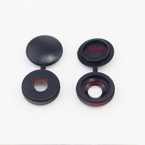 100Pcs Hinged Screw Caps Covers, Self-Tapping Screw Head Covers, Plastic Screw Caps for Screws, Decorative Screw Covers, Snap-On Screw Caps for Furniture (Multicolor) in Saudi Arabia