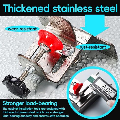Quick-Install Cabinet Door Installation Tool,Adjustable Cabinet Door Installation Clamp,Cabinet Door Installation Positioner,Versatile Cabinet Hardware Jig in Kuwait