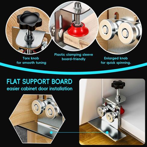 Quick-Install Cabinet Door Installation Tool,Adjustable Cabinet Door Installation Clamp,Cabinet Door Installation Positioner,Versatile Cabinet Hardware Jig in Kuwait