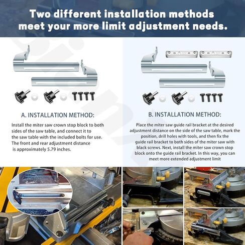 DW7084 Miter Saw Crown Stops With 2 Crown Moulding Stop Compatible With DEwalt Miter Saw DW703 DW706 DW708 DW780 DW715 DW716 DW712 DW717 DW718 DWS780 in Kuwait