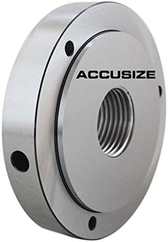أدوات Accusize الصناعية 5 بوصة × 1-1/2 بوصة إلى 8 لوحة خلفية ملولبة شبه نهائية لظرف كوليت 5C، 2600-5453 in Kuwait
