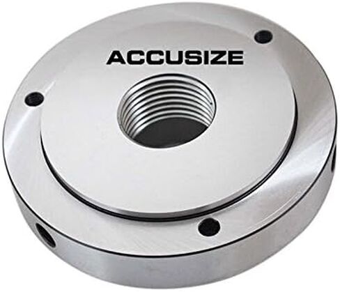 أدوات Accusize الصناعية 5 بوصة × 1-1/2 بوصة إلى 8 لوحة خلفية ملولبة شبه نهائية لظرف كوليت 5C، 2600-5453 in Kuwait