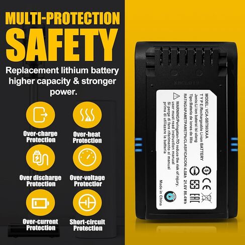 Replacement Battery for Samsung Jet 60 65 70 75 90 Series Cordless Vacuum Cleaner, Replacement for VCA-SBTA60,VCA-SBT90,VCA-SBT90EB Model Battery【NOT for Jet85 & Jet95 & Jet Bespoke】 in Kuwait
