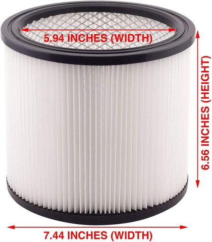 6 قطع غيار خرطوشة فلتر 90304 90350 90333 نوع U H12 متوافقة مع Shop Vac Wet & Dry Vacs in Kuwait