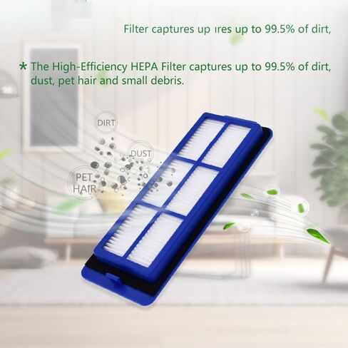 مرشحات بديلة متوافقة مع Eufy RoboVac 11S Max، 15C Max، G10، G30، G30 Edge، G30 Verge، G20، ملحقات مرشحات المكنسة الروبوتية، حزمة من 2 in Kuwait