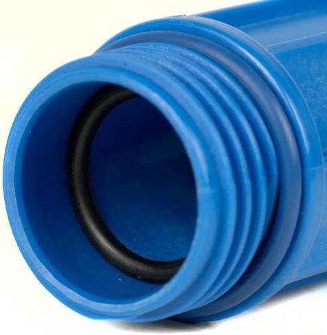 اتحاد تقليل الضاغط F1221 - لنظام الهواء المضغوط FastPipe السريع - تركيب 90 درجة / استبدال أجزاء ضاغط الهواء - 3/4 بوصة × 1/2 بوصة NPT حلقة دائرية مزدوجة باللون الأزرق in Kuwait