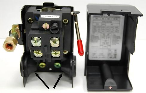مفتاح ضغط ضاغط الهواء VT412024 - لطراز Rolair VT25BIG VT20TB ضاغط هواء ترددي محمول على مرحلة واحدة - مفتاح التحكم في الضغط البديل - 95-125PSI قابل للتعديل 4 منافذ in Kuwait