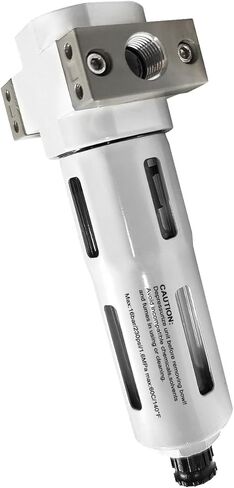 YSIL 1/2 "NPT فلتر ضاغط الهواء 0-230 PSI مجفف هواء في الخط فلتر فاصل الزيت عن الماء عنصر 5μm مع وعاء مرئي تصريف شبه تلقائي in Kuwait