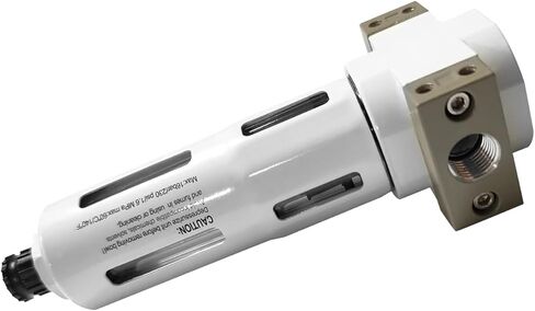YSIL 1/2 "NPT فلتر ضاغط الهواء 0-230 PSI مجفف هواء في الخط فلتر فاصل الزيت عن الماء عنصر 5μm مع وعاء مرئي تصريف شبه تلقائي in Kuwait