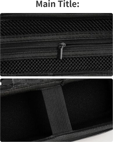 Carrying Case Compatible with Airmoto Tire Inflator, Hard Shell Storage Box for Tire Inflator Portable Air Compressor, Travel Protective Bag with Mesh Pocket for Air Pump Accessories, Black in Kuwait