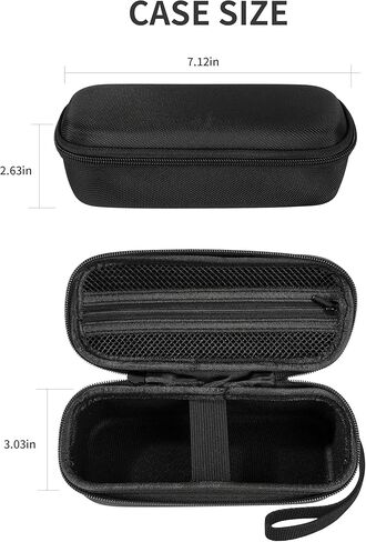 Carrying Case Compatible with Airmoto Tire Inflator, Hard Shell Storage Box for Tire Inflator Portable Air Compressor, Travel Protective Bag with Mesh Pocket for Air Pump Accessories, Black in Kuwait