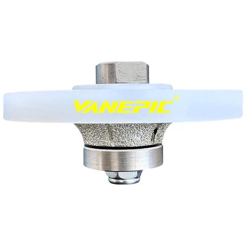 1/2 inch B13 Diamond demi bullnose Half Bullnose Profile Wheel Diamond Hand Profiler Router bit with 5/8-11 Thread for Grinder polisher Granite Marble concrete tile and Countertop Edge Shaping in Kuwait