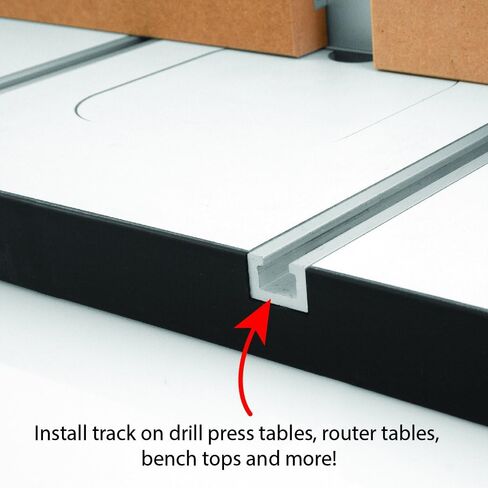Peachtree Woodworking 1019 46" Aluminum Heavy Duty T Track in Kuwait