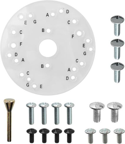 71369 Router Base Clear Plate Acrylic 6-1/2" for Bos-ch, Dewalt, Ryobi, Porter Cable, Makita,Durable Router Base Plate Replacement 71369(Centering Pin, Screws & Letter Marked Predrilled Holes) in Kuwait