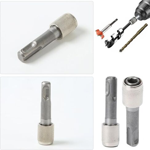 3 عبوات SDS-Plus شانك إلى 1/4 بوصة محول مأخذ سداسي محول SDS-PLUS إلى 1/4 بوصة محول سداسي لمطرقة دوارة مثقاب سائق بدون مفتاح ظرف 1/4 بوصة مجموعة لقم مفك براغي in Kuwait
