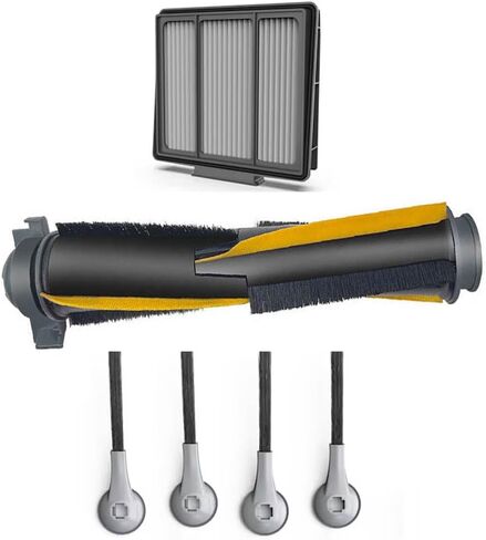 Replacement Parts for Shark RV2001WD, RV2001WDCA, RV2001WRCA, RV2001WRUS IQ Robot Vacuum Cleaner, 1 HEPA Filters, 1 Self-Cleaning Brushroll, 4 Side brush, Part #RVFRK2000 in Kuwait