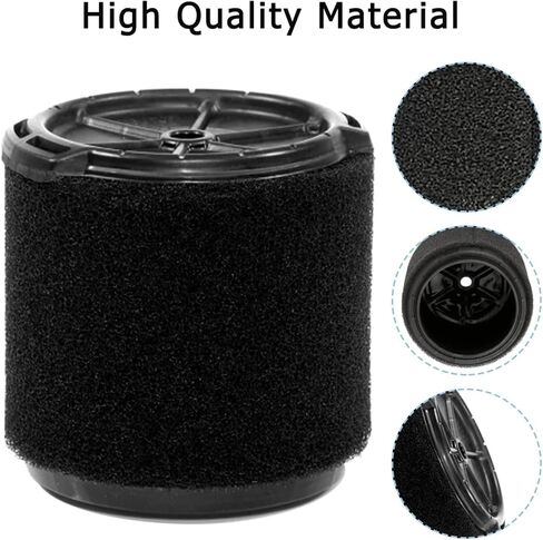 VF3700 Wet Application Foam Filter (Single Cartridge) - Compatible with 3 to 4.5 Gallon Shop Vacuums & Workshop Wet/Dry Vacs - Replacement Foam Filter for Wet Cleaning in Kuwait
