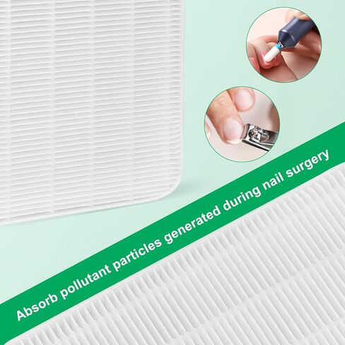 Replacement Filter Compatible with Larina nail dust collector For Makartt X11 Nail Dust Collector Replacement Filter.(4Pack) in Kuwait