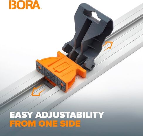 دليل المنشار الدائري BORA NGX، دليل المنشار ذو الحافة المستقيمة، نظام مسار السكك الحديدية 8 أقدام مع موصل التحرير السريع | لقطع المنتجات الورقية أو الخشب الرقائقي أو OSB باستخدام جهاز التوجيه المنشاري الماهر أو المنشار الأركت 546100 in Kuwait