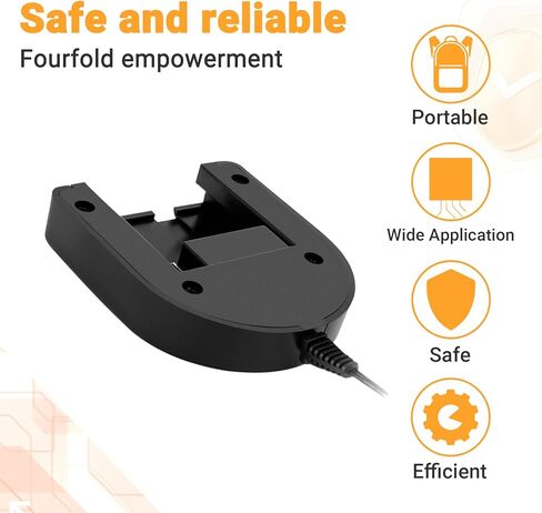 Shentec 1.2V-18V Porter Cable Ni-MH/Ni-Cd Charger Compatible with Porter Cable PC18B PCC489N PCXMVC Porter Cable Battery Slide-in Style (Not Fit for Li-ion Battery) in Kuwait