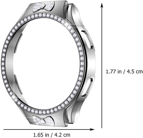 Hemobllo Diamond Case Watch Screen Protector Smartwatch Cases Watch Protector Case Watch Decor Watch Accessories Case Smartwatch Hollow Shell Glitter Watch Case Watch Glitter Case Supplies in Saudi Arabia