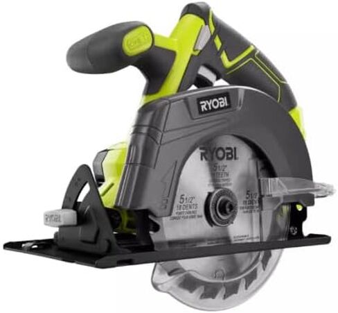 منشار دائري RYOBI 18V ONE+ 5-1/2 بوصة مع شفرة مائلة من الكربيد 5-1/2 بوصة 18TPI in Kuwait