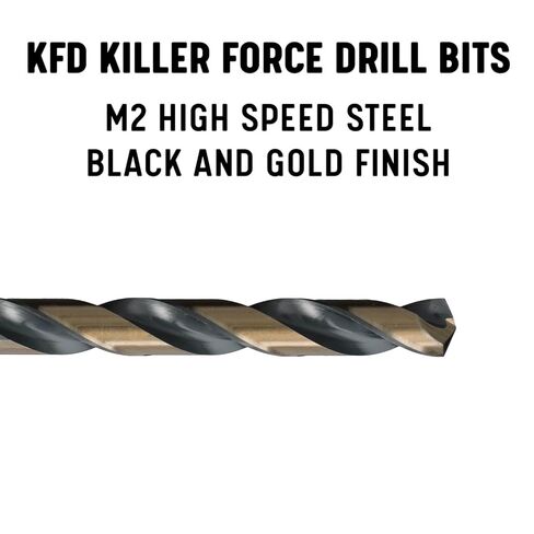 مثقاب مقسم من الفولاذ عالي السرعة مقاس 1.50 مم من Drill America باللونين الأسود والذهبي KFD (عبوة من 12 قطعة)، سلسلة KFD in Kuwait