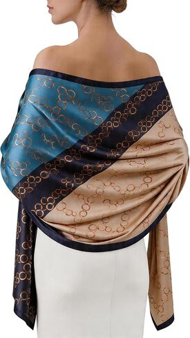 tagotry Women's Elegant Long Chiffon Shawl, Silk-Like Formal Wrap Scarf for Evening Gowns - Lightweight & Gift Packed in Saudi Arabia