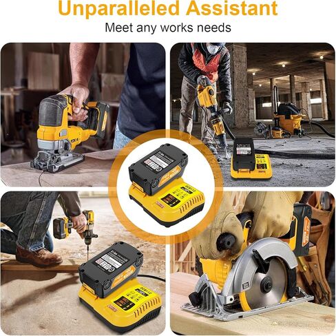 بطارية Lenoya ترقية 7.0Ah 20V مع استبدال شاحن DCB112 لمجموعة شاحن بطارية Dewalt 20V Max in Kuwait