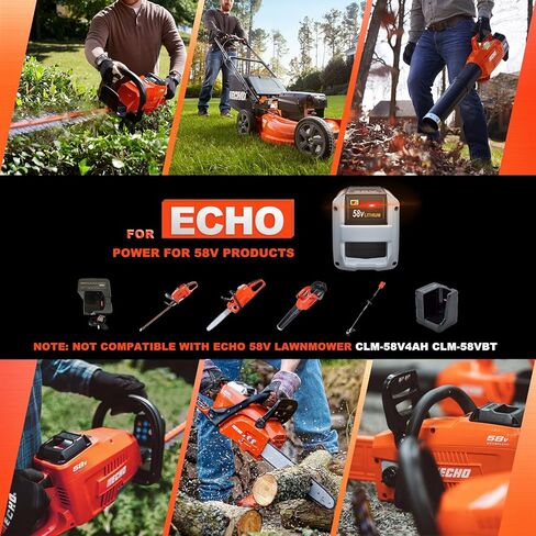 بطارية بديلة 58 فولت 5.0 أمبير في الساعة لبطارية Echo 58V CBP-58V20 CBP-58V40، متوافقة مع أدوات الطاقة Echo 58V CBP-58V40 CBP-58V2AH CHT-58V CDST-58V in Kuwait