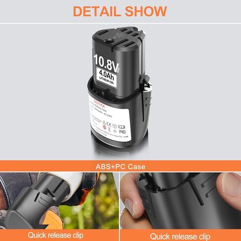 ترقية 2 حزمة 4000 مللي أمبير استبدال لبطارية Stihl 10.8V HSA26 AS2 GTA26 SEA20 مقصات العشب اللاسلكية، متوافقة مع الموديل 45154006500 وأدوات الطاقة اللاسلكية Stihl 10.8V in Kuwait
