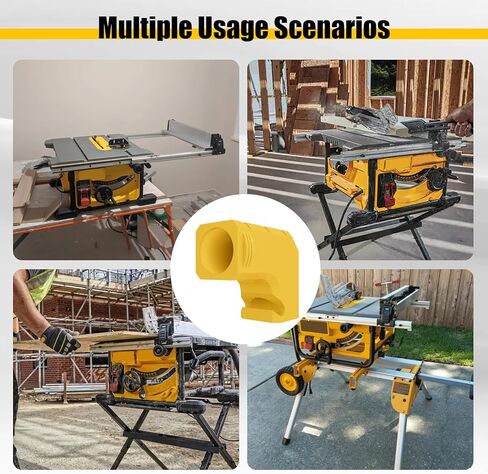 محول منفذ الغبار لمنشار الطاولة DeWALT DWE7485، مجموعة غبار منشار طاولة فعالة، محول تجميع غبار المنشار البلاستيكي ذو التصميم المدمج مع خطاف، لا يتطلب أدوات وصغير الحجم وسهل التركيب in Kuwait