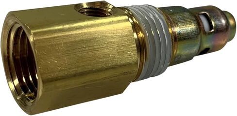 American Made Brass Replacement In-Tank Check Valve for Jenny K15A-SP Compressor. 1/2" FNPT Top Inlet, 1/2" MNPT Outlet, Tapped with One 1/8" FNPT Side Port in Kuwait