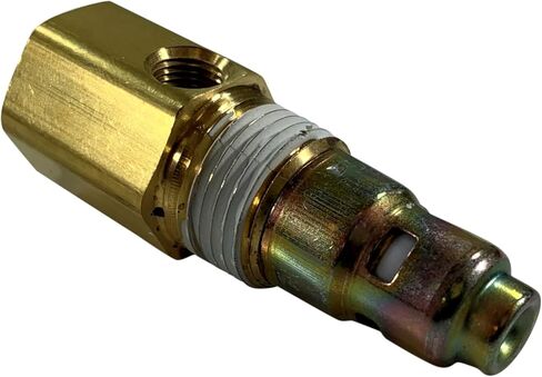 American Made Brass Replacement In-Tank Check Valve for Jenny K15A-SP Compressor. 1/2" FNPT Top Inlet, 1/2" MNPT Outlet, Tapped with One 1/8" FNPT Side Port in Kuwait