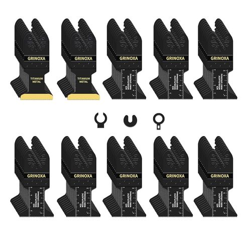55PCS Multi Tool Blades Kits, Professional Universal Oscillating Tool Blades for Wood Plastic Metal, Quick Release Oscillating Saw Blades Fit Dewalt Ryobi Milwaukee Rockwell Fein Makita in Kuwait