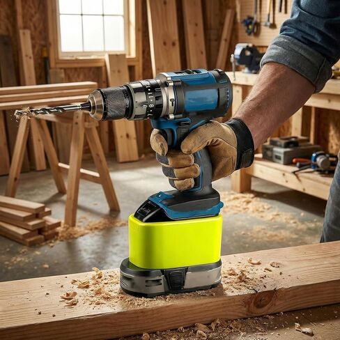 محول فقط لأدوات Hercles 20V - متوافق مع بطاريات Ryobi 18V لإمدادات الطاقة (بدون شحن؛ BMS مدمج) - ليس لمسدس الحرارة، أو مضخة التفريغ، أو أدوات 12 فولت in Kuwait