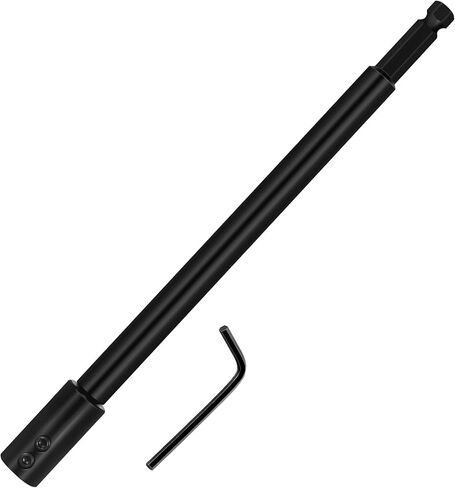 10 Inch Forstner Drill Bit Extension for 3/8" Hex Shank, Hole Saw Extension Chuck, for Adding Over 8-1/2 inches of Drilling Depth in Kuwait