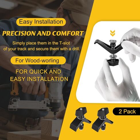 مشابك المسار (عبوة من قطعتين)، متوافقة مع Clamp Trak، وAcu-Cut، وMini Trak، وUniversal Clamp Trak - نظام قطع متكيف لأدوات/تركيبات الأعمال الخشبية in Kuwait