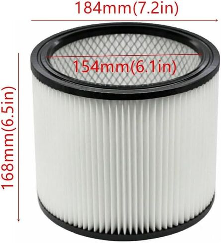 2 PACK Amigriki 08-2566B Replacement standard Cartridge vacuum HEPA Filter Compatible with Porter Cable 6,9,12,16 GAL wet/dry PCX18404P-6A PCX18604P-9A vacuum Cleaner parts in Kuwait