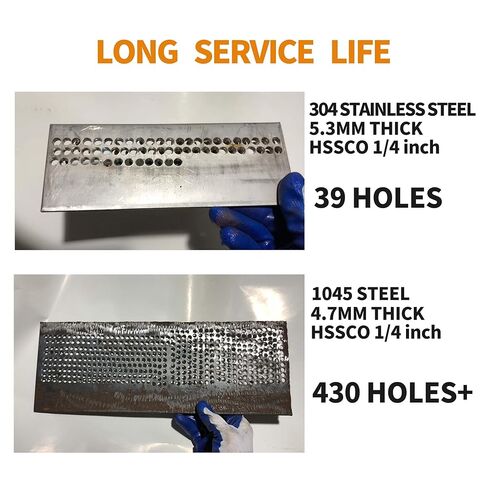 (5 قطع) لقمة ثقب كوبالت مقاس 15/64 بوصة، لقمة ثقب معدنية HSS M35 للصلب والفولاذ المقاوم للصدأ والحديد الزهر والبلاستيك الصلب والخشب in Kuwait