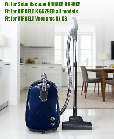 قطعتان من مرشحات النظافة الدقيقة المتوافقة مع مكنسة Sebo 6608ER 6696ER، مناسبة لـ AIRBELT K 6629ER جميع موديلات مكانس AIRBELT K1 K3 in Kuwait