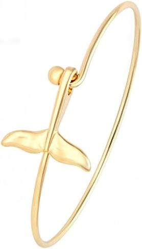 NOUMANDA Sea Jewelry Easy Open Whale Tail Buckle Bangle Cuff in Saudi Arabia
