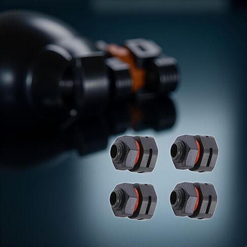 4 قطع مقاومة للغبار ومقاومة للماء IP68 برغي تهوية - صمام تخفيض الضغط M12x1.5، قابس تهوية الإضاءة للتحكم في الرطوبة والضغط، برغي تهوية للحاويات الكهربائية الخارجية in Kuwait