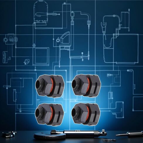 4 قطع مقاومة للغبار ومقاومة للماء IP68 برغي تهوية - صمام تخفيض الضغط M12x1.5، قابس تهوية الإضاءة للتحكم في الرطوبة والضغط، برغي تهوية للحاويات الكهربائية الخارجية in Kuwait