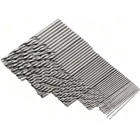 50 Piece Alloy Steel Twist Drill Bits Set High Efficiency Woodworking Drilling in Kuwait