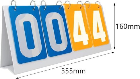 Flip Number Score Board Multi Sports Scoreboard 4 Digits Scoring Board Table Score Flipper for Badminton Basketball in Saudi Arabia