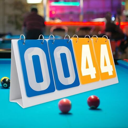 Flip Number Score Board Multi Sports Scoreboard 4 Digits Scoring Board Table Score Flipper for Badminton Basketball in Saudi Arabia