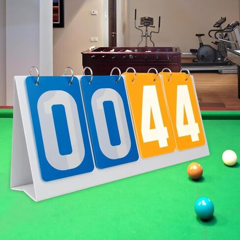 Flip Number Score Board Multi Sports Scoreboard 4 Digits Scoring Board Table Score Flipper for Badminton Basketball in Saudi Arabia